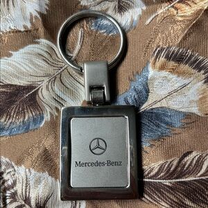 Mercedes-Benz Silver Keychain W/Logo / Signs Of Wear On Back Of Keychain